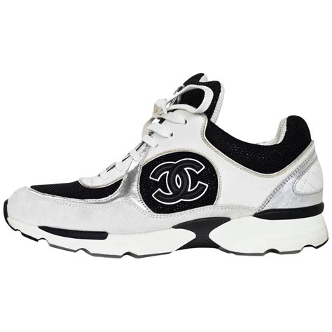 ebay chanel black white sneaker|chanel sneakers for sale.